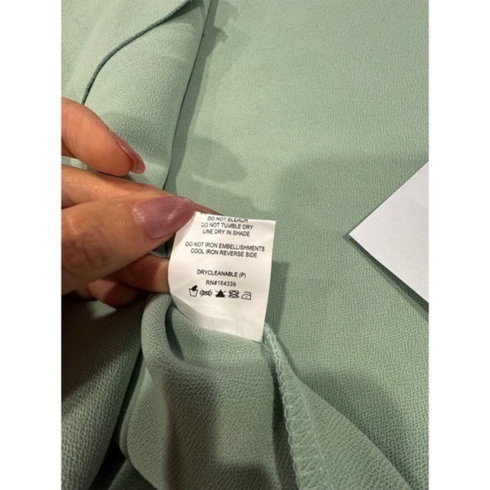 Petal Pup -Nadene one Shoulder Midi Dress‎ Mint  Green  Size US 14 - Picture 7 of 9